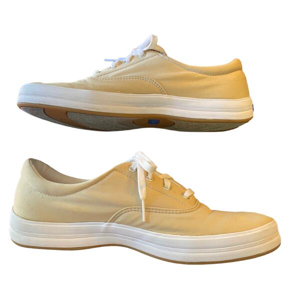 Keds Beige Tan Canvas Sneakers Size 11 WF-03452M - Picture 7 of 8